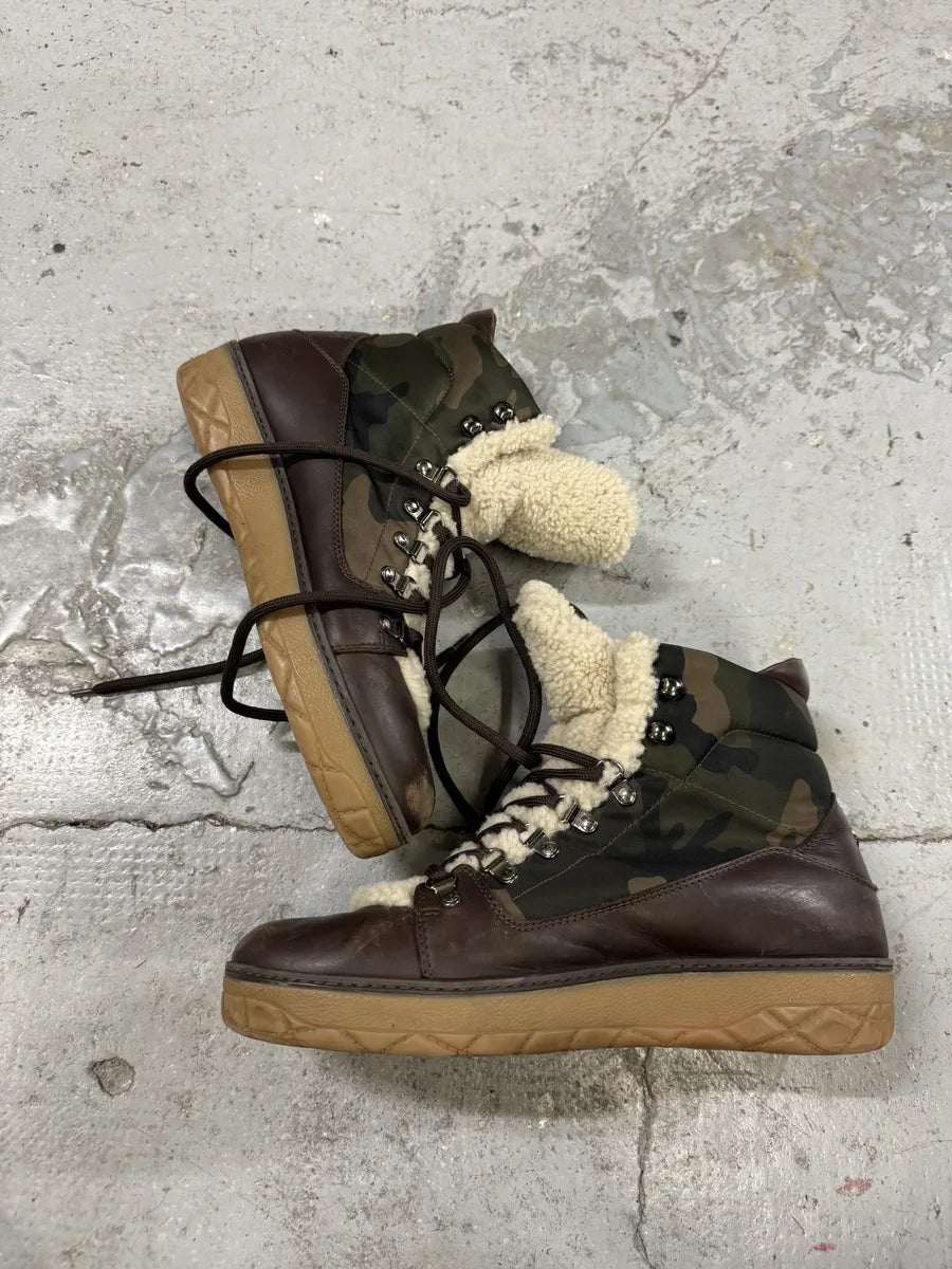 Moncler Mountain Camo Fur Leather Boots (44eu/us10) mGHAztE 6