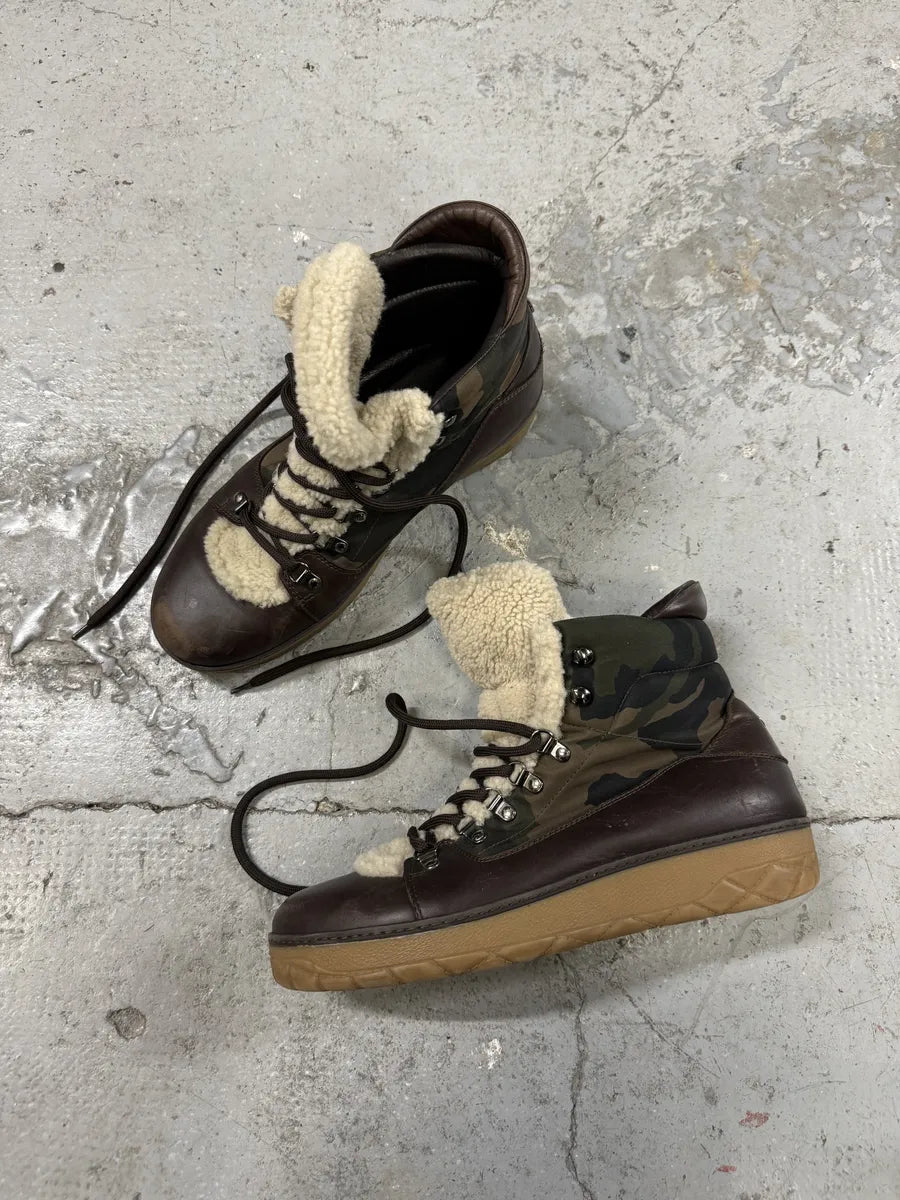 Moncler Mountain Camo Fur Leather Boots (44eu/us10) mGHAztE 8