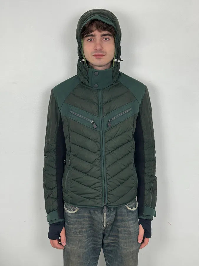 Moncler Olive Nylon Quilted Down Puffer Jacket eUwXPUS 1