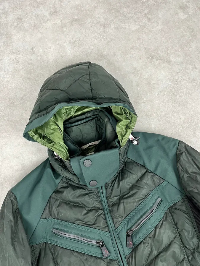 Moncler Olive Nylon Quilted Down Puffer Jacket eUwXPUS 3