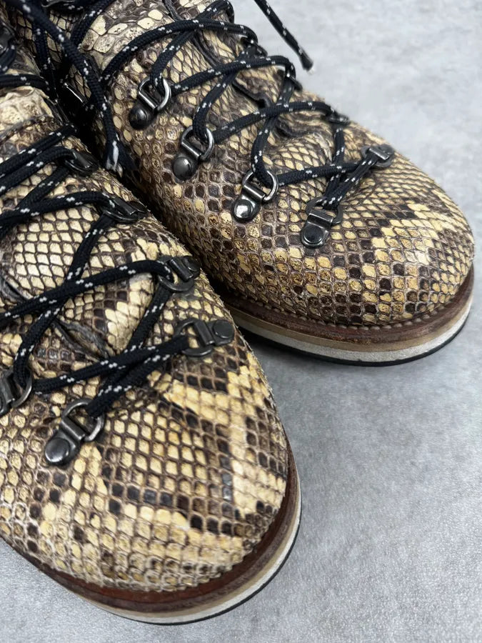 Moncler Beige Python Skin Hiking Boots skLIRls 4