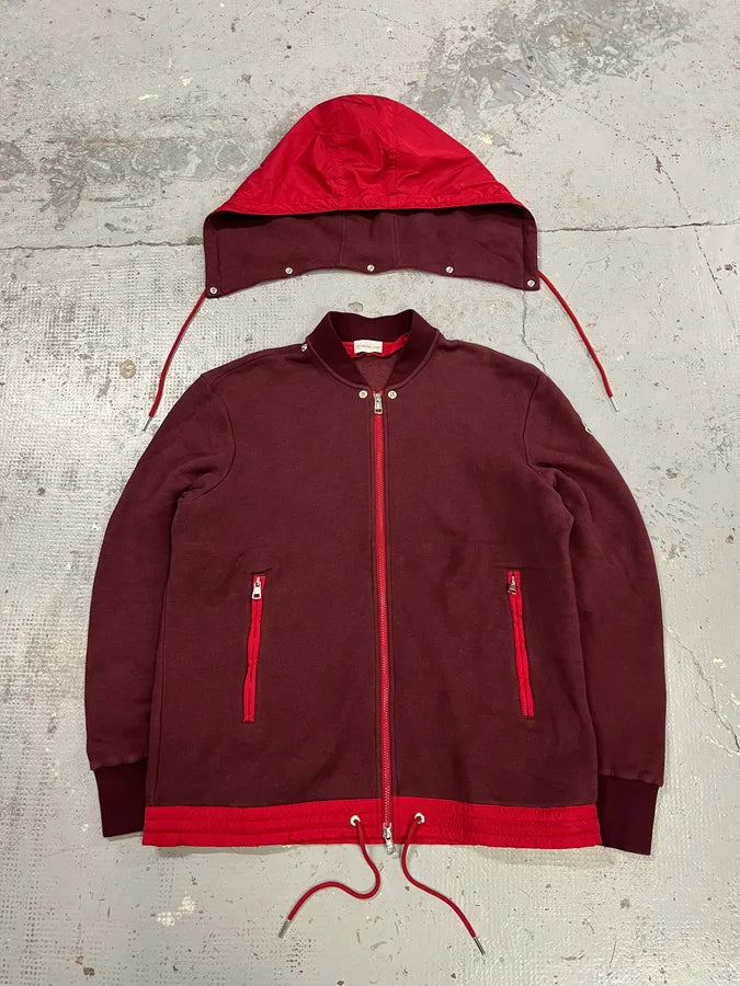 Moncler Red Hybrid Detachable Hood Jacket EBJjPgy 0