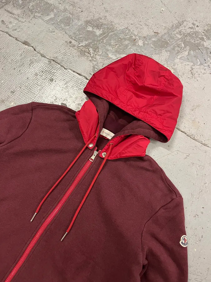 Moncler Red Hybrid Detachable Hood Jacket EBJjPgy 5