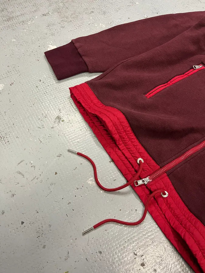 Moncler Red Hybrid Detachable Hood Jacket EBJjPgy 6