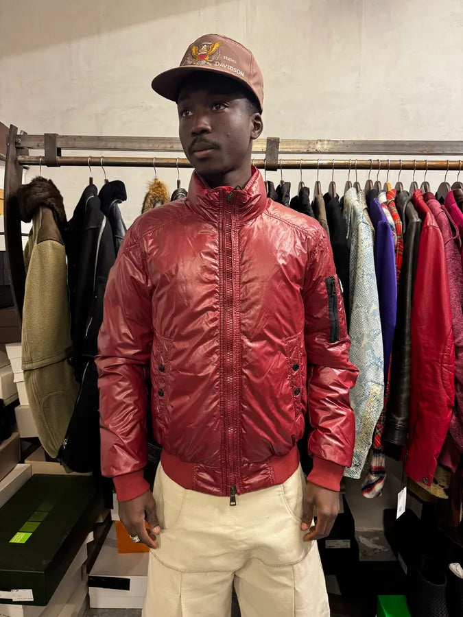 Moncler Red Technical Puffer Jacket NgGOQSS 1