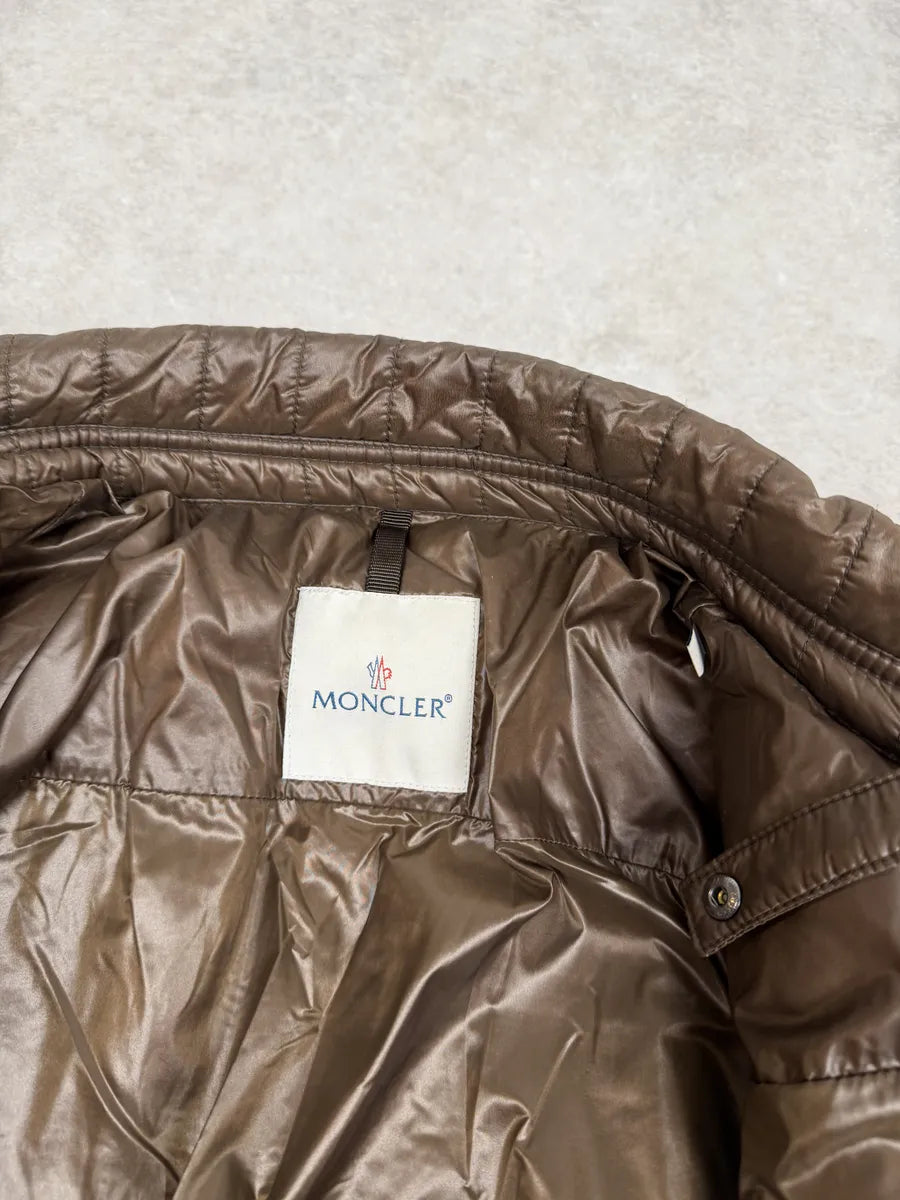 Moncler Signature Brown Quilted Puffer Jacket wMBkCls 11