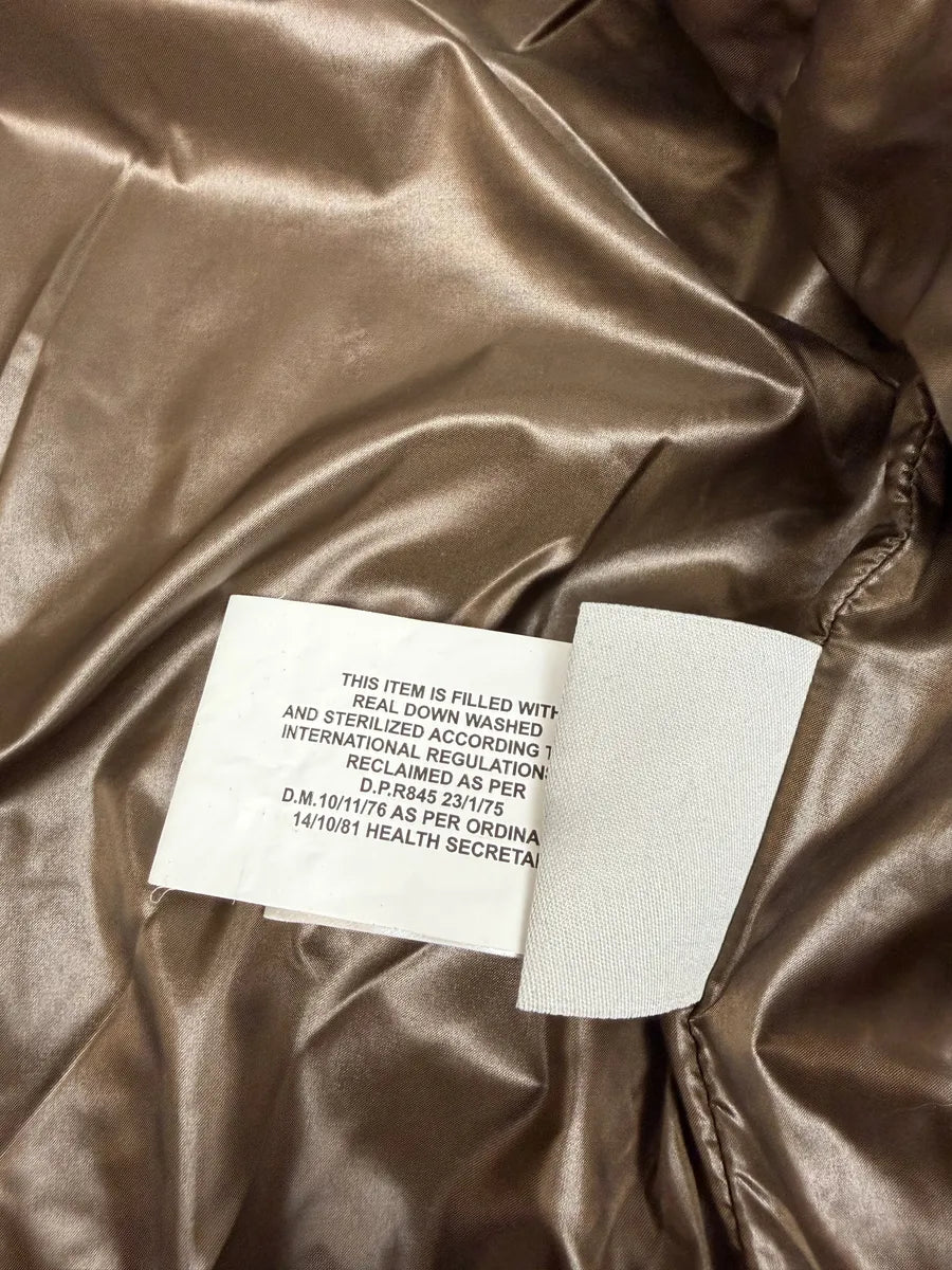 Moncler Signature Brown Quilted Puffer Jacket wMBkCls 9