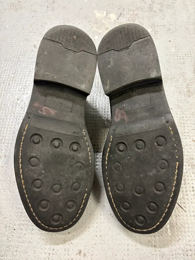 Claude Montana Black Leather Classy Buckle Loafers TTNivcb 5