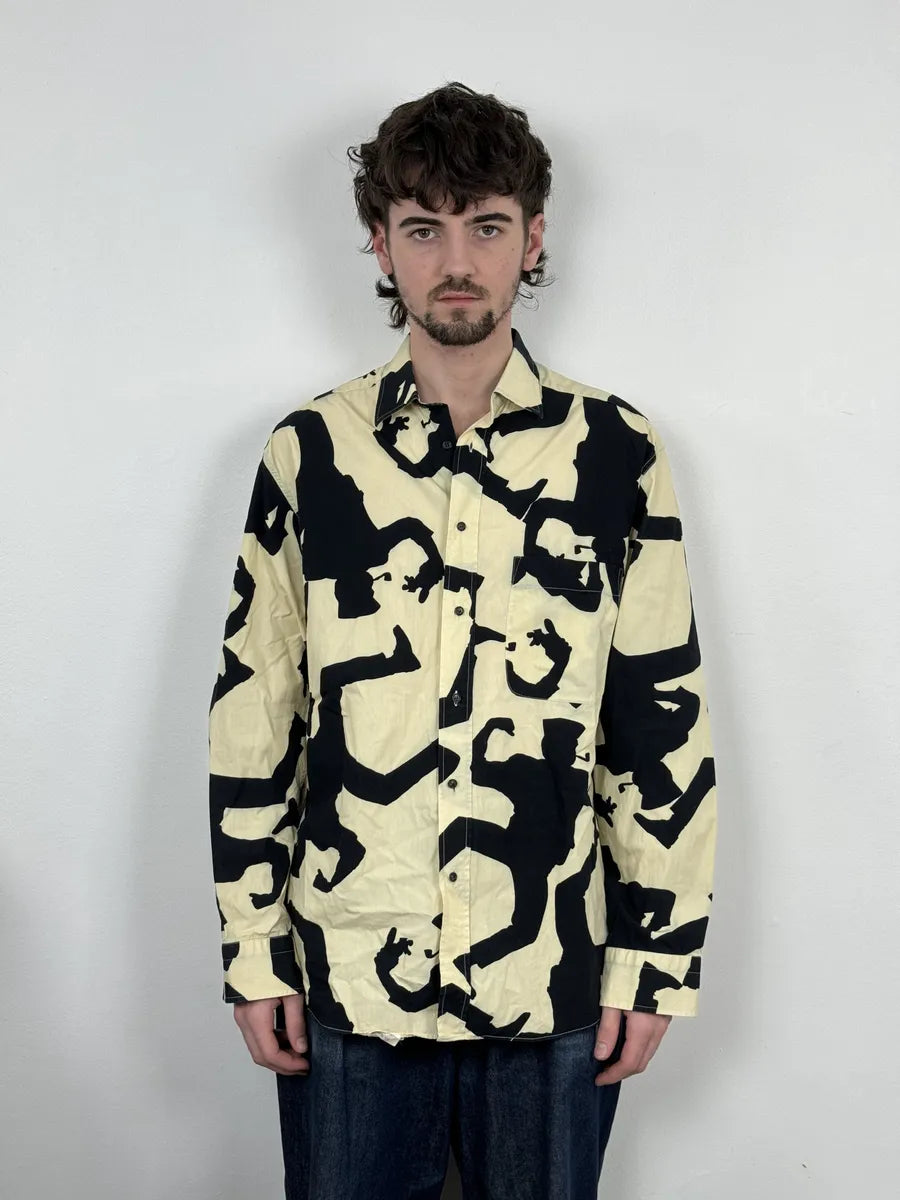 Moschino Beige & Black Crazy Monster Shirt MibilaH 2