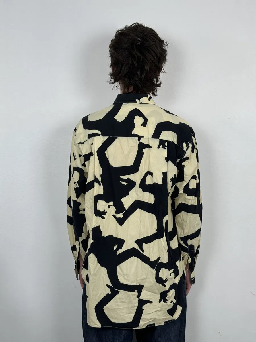 Moschino Beige & Black Crazy Monster Shirt MibilaH 3