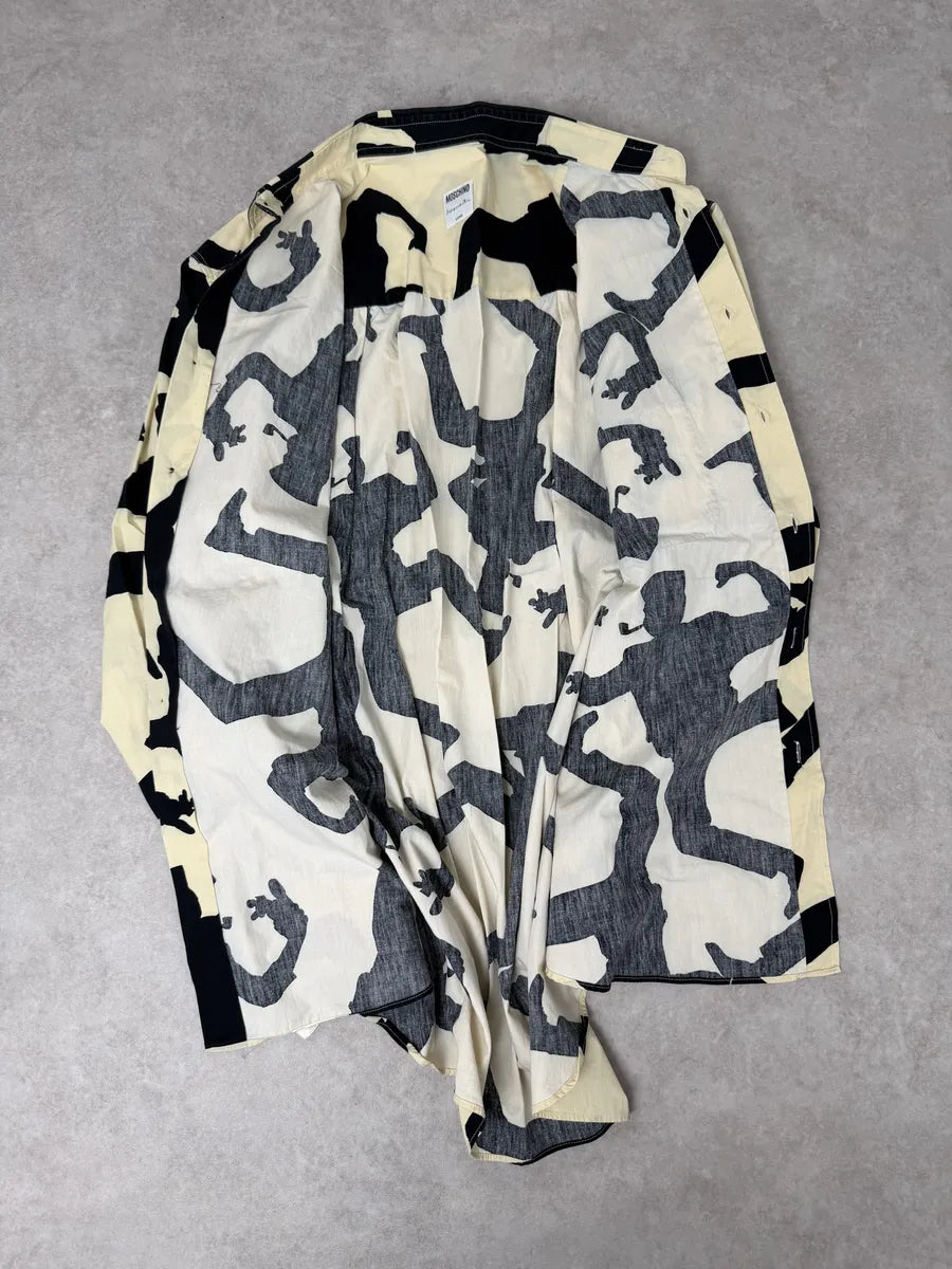 Moschino Beige & Black Crazy Monster Shirt MibilaH 9