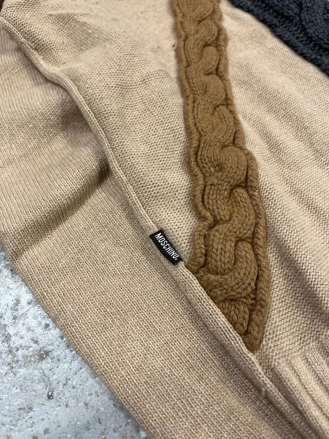 Moschino Beige Crosses Turtleneck Sweater GgkeVZZ 11