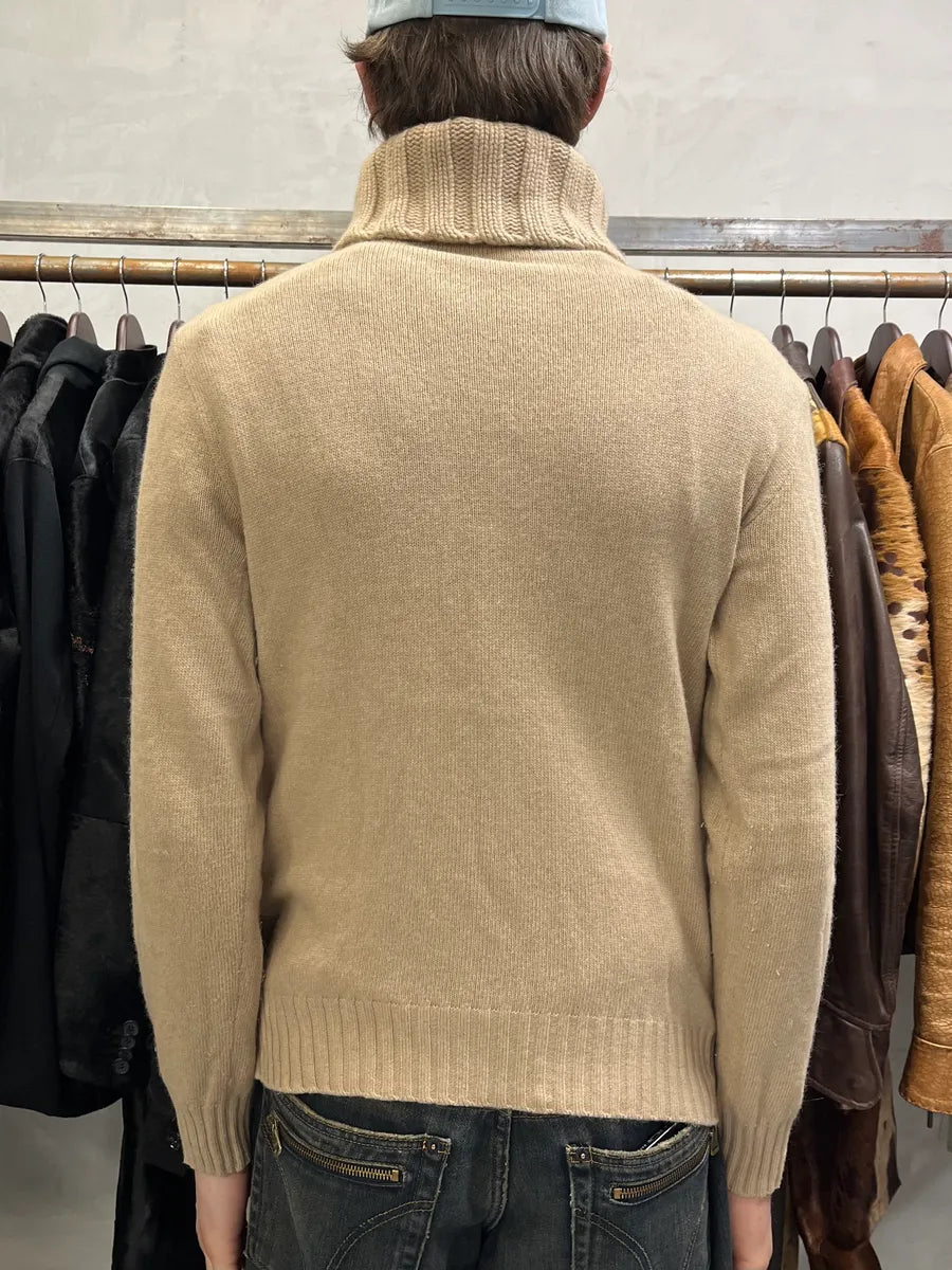 Moschino Beige Crosses Turtleneck Sweater GgkeVZZ 2