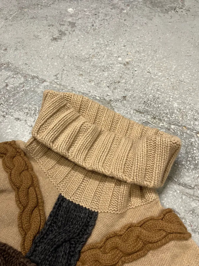 Moschino Beige Crosses Turtleneck Sweater GgkeVZZ 6