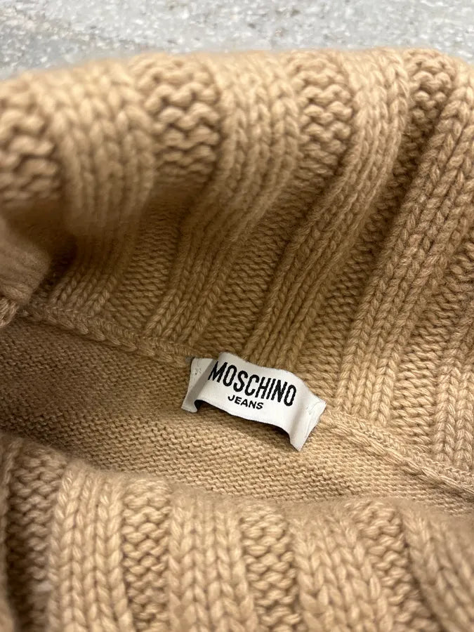 Moschino Beige Crosses Turtleneck Sweater GgkeVZZ 7