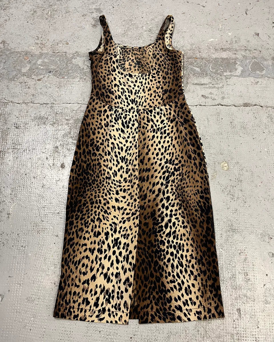 Moschino Beige Leopard Print Dress adHXfbk 3