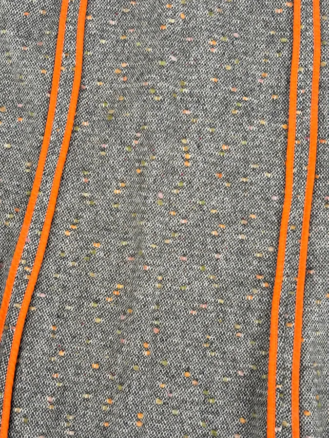 Moschino Beige Wool & Contrast Orange Trim Skirt & Blazer Set bPHzhvM 15