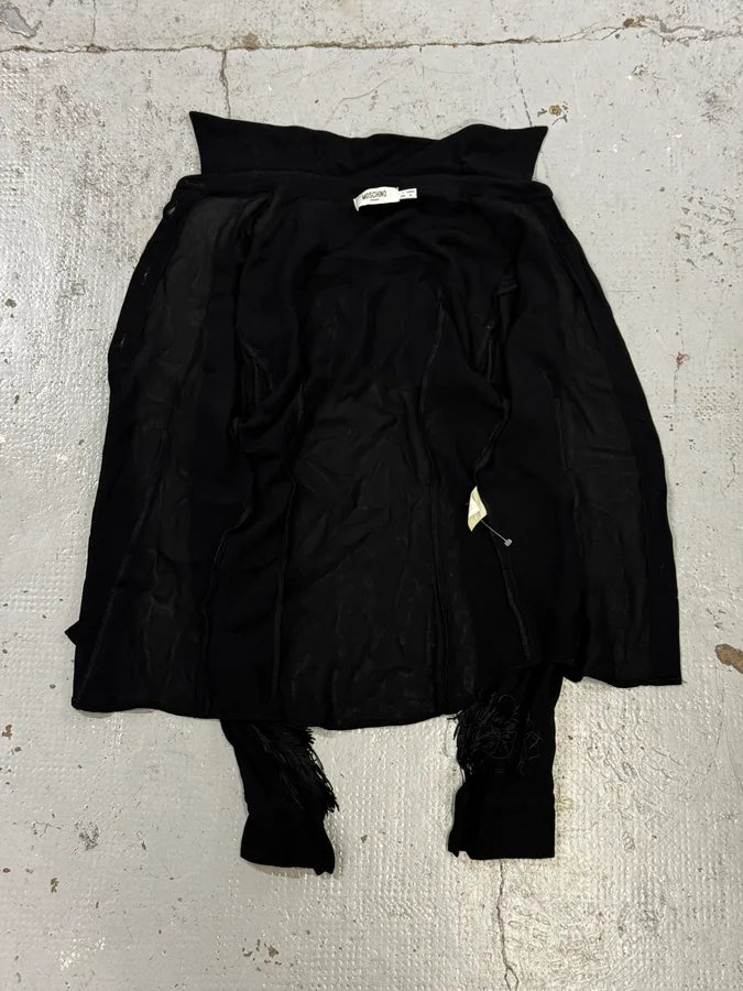 Moschino Black Back Fringe Shirt acxBHPx 6