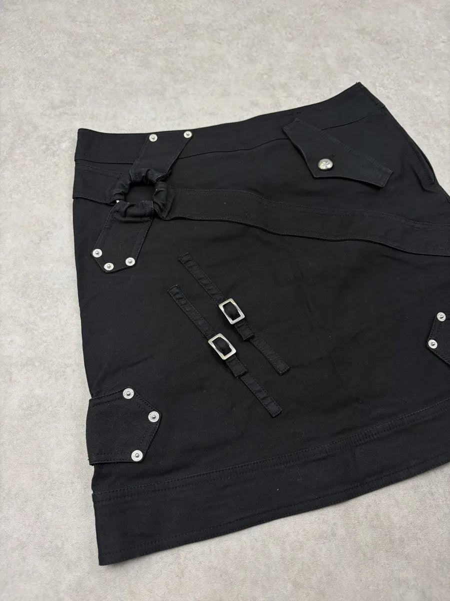 2010s Moschino Black Utility Skirt iOPioHD 4