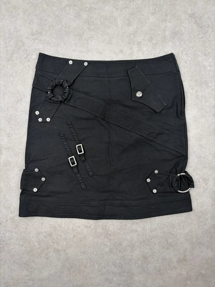 2010s Moschino Black Utility Skirt iOPioHD 3