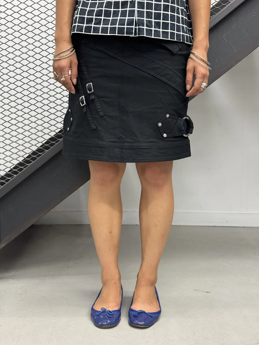 2010s Moschino Black Utility Skirt iOPioHD 0