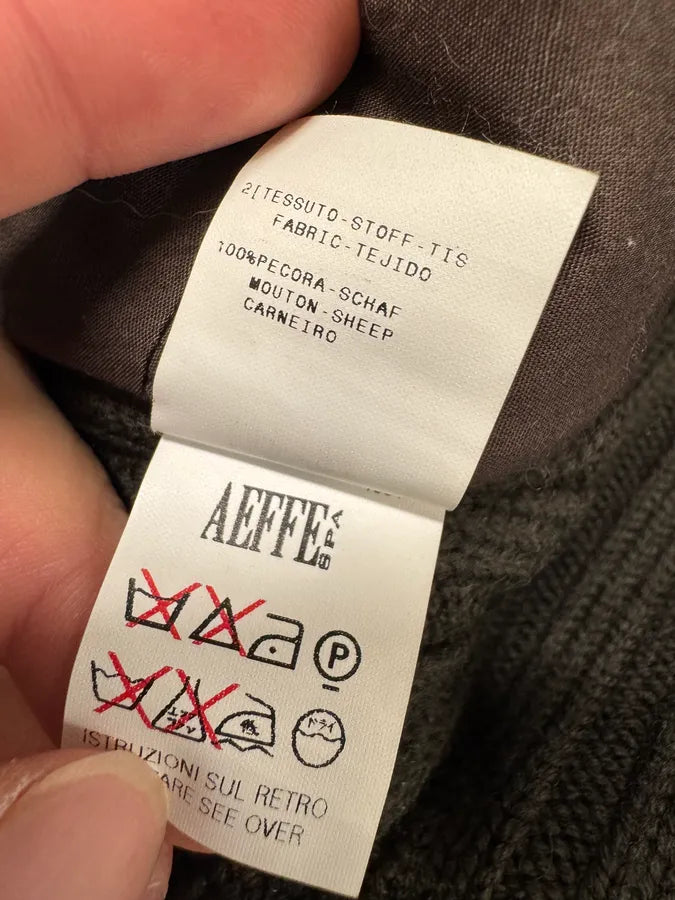 Moschino Black Fur Wool Buttoned Longsleeves (L) 10