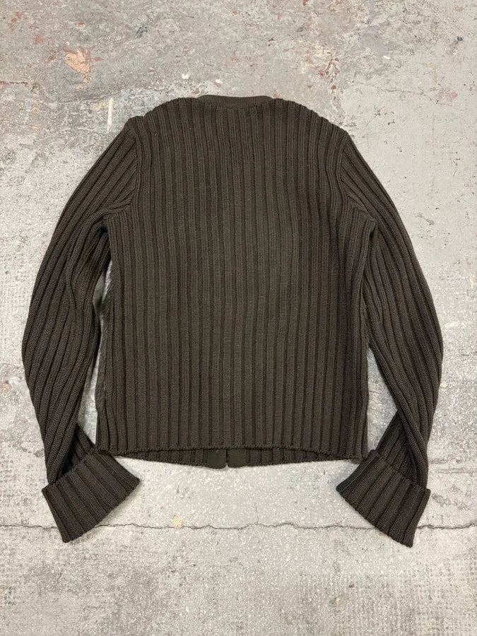 Moschino Black Fur Wool Buttoned Longsleeves (L) 6