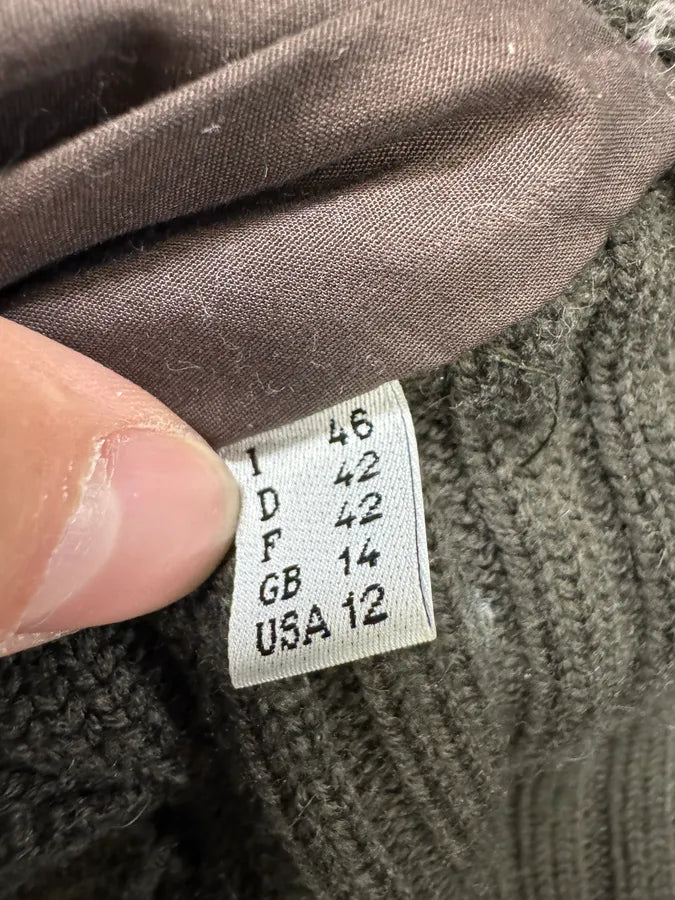 Moschino Black Fur Wool Buttoned Longsleeves (L) 7