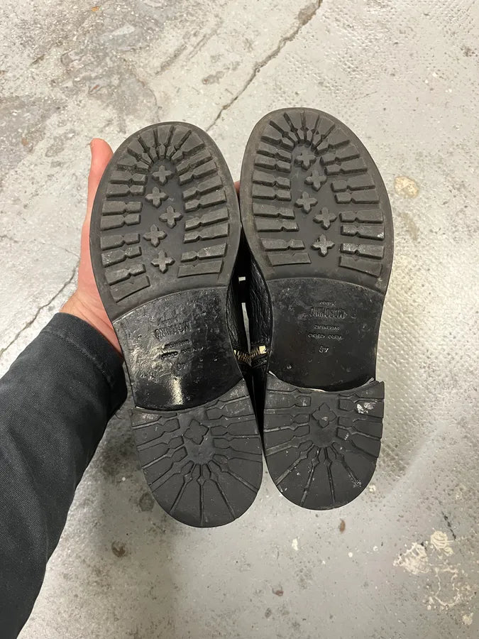 Moschino Black Leather Boots KKIMCif 6