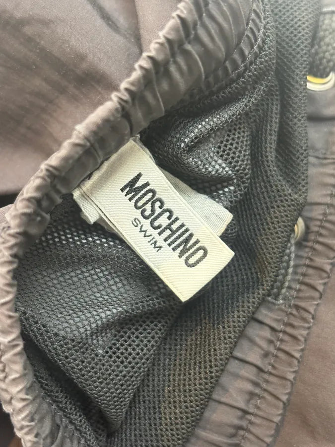 Moschino Black Nylon Spongebob Print Swim Trunks dUVTmOx 8