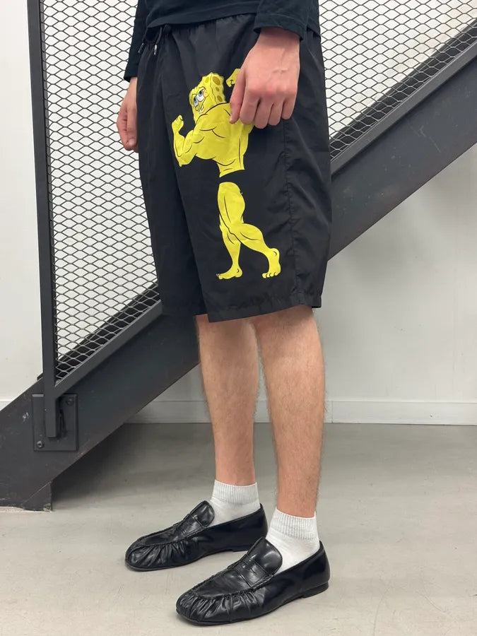 Moschino Black Nylon Spongebob Print Swim Trunks dUVTmOx 2