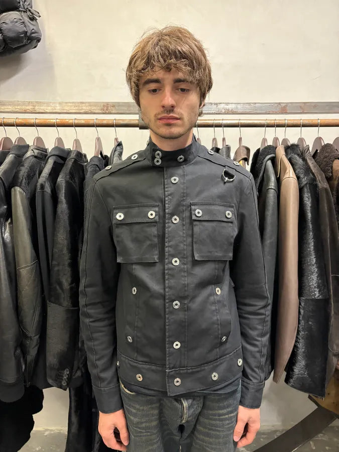 Moschino Black Studded Cropped Jacket FgzCSOk 1