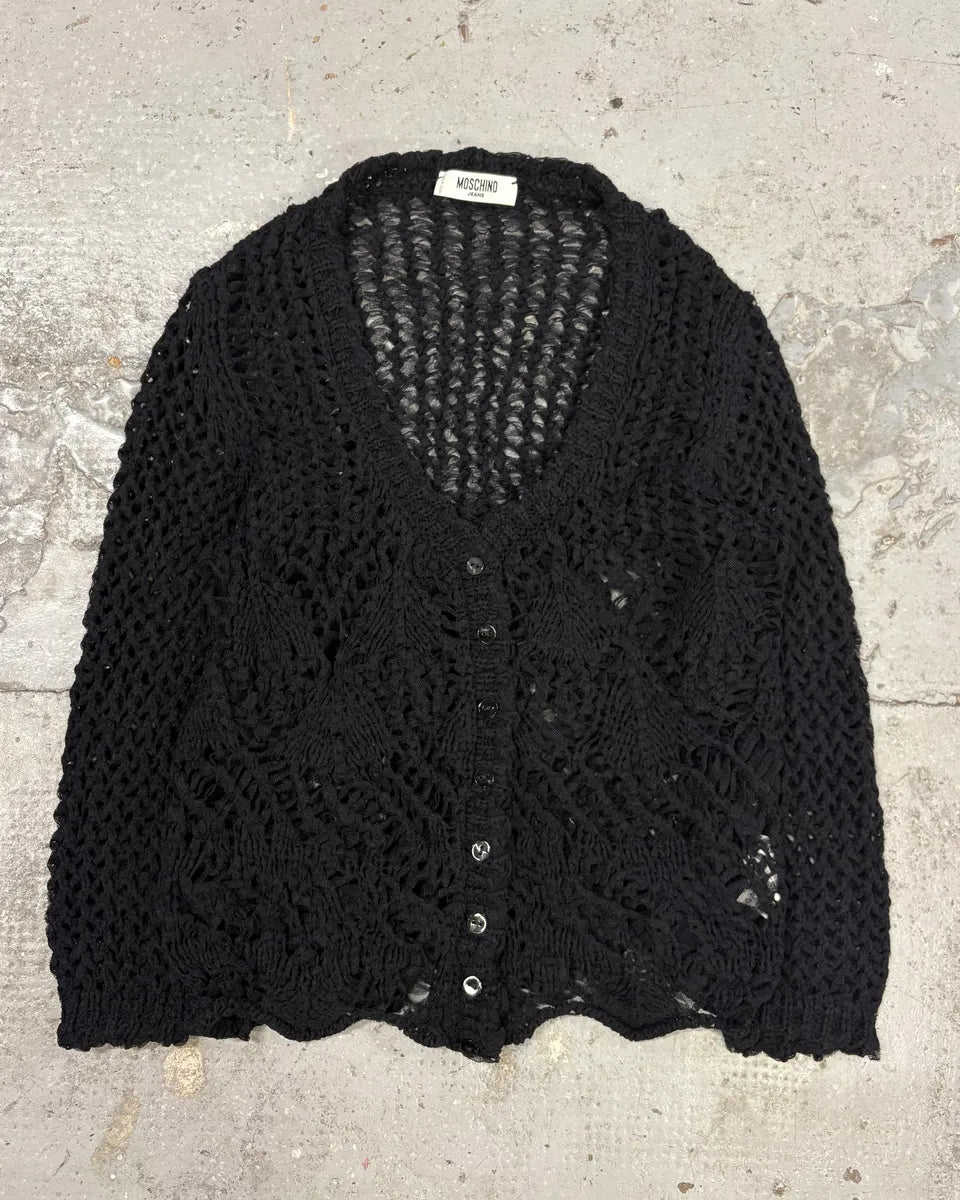 Moschino Black Wool Buttoned Cardigan DdrPByl 0