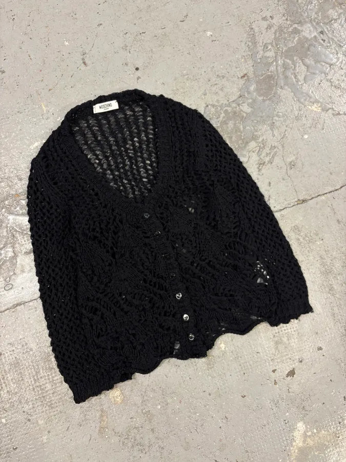 Moschino Black Wool Buttoned Cardigan DdrPByl 1