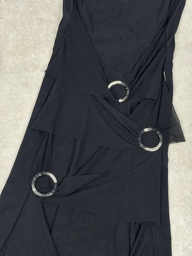 2010s Moschino Black Wrap Cocktail Dress reoQwvW 4