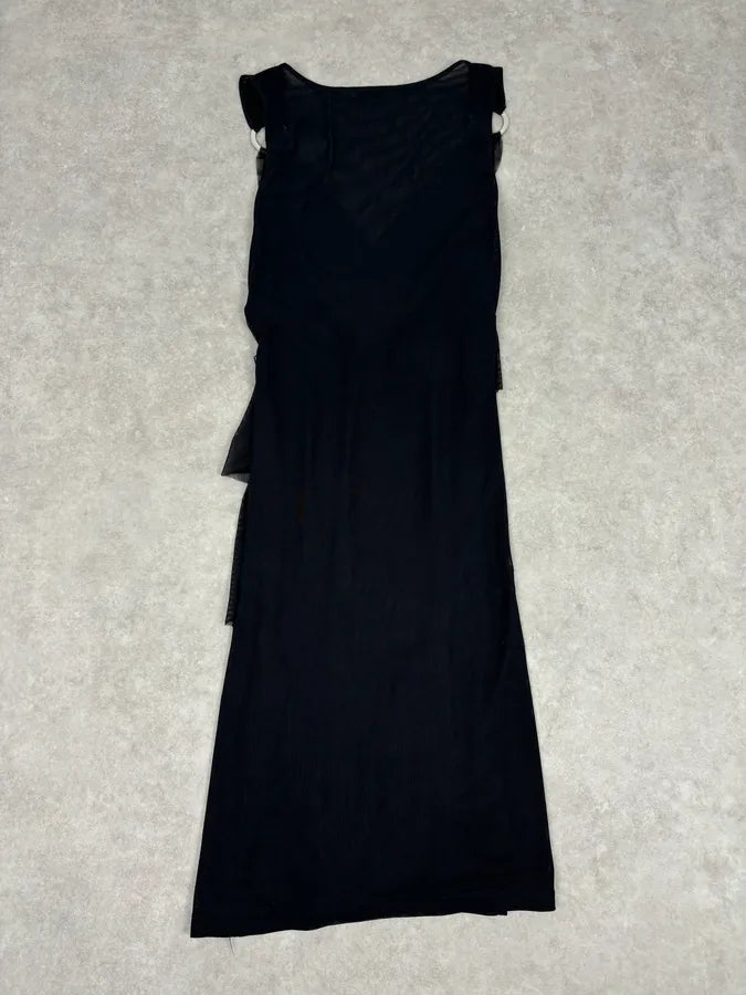 2010s Moschino Black Wrap Cocktail Dress reoQwvW 5