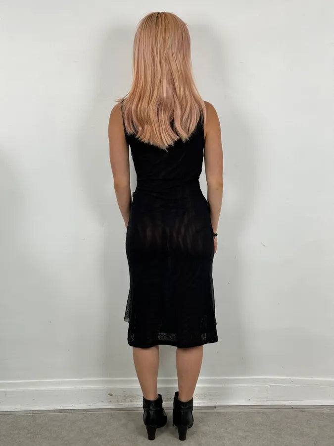 2010s Moschino Black Wrap Cocktail Dress reoQwvW 1