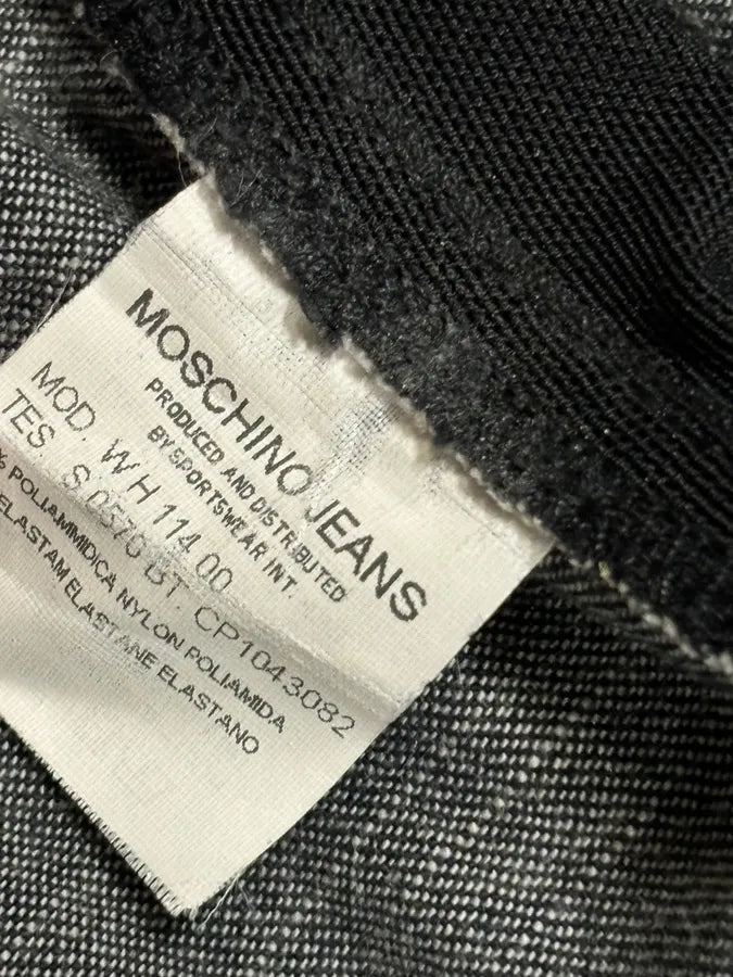 Moschino Avant-Garde Laced Denim Sleeve Denim Jacket GWpjFRs 12