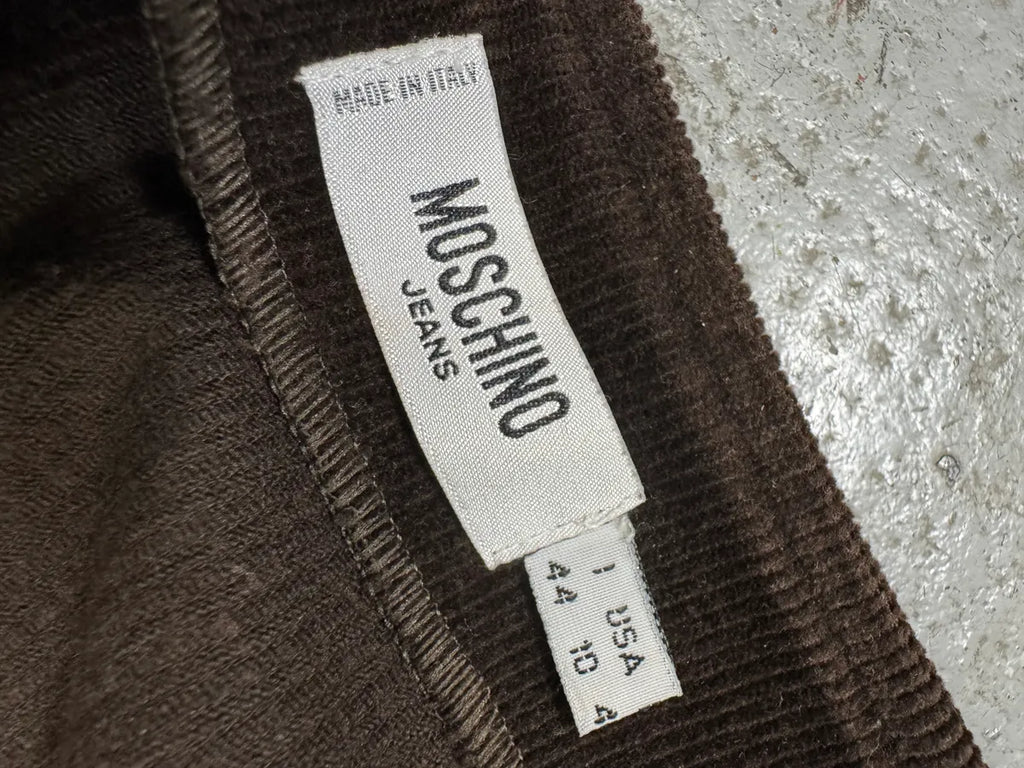 Moschino Cowboy Brown Corduroy Jacket & Skirt Set ZjqBPUX 16