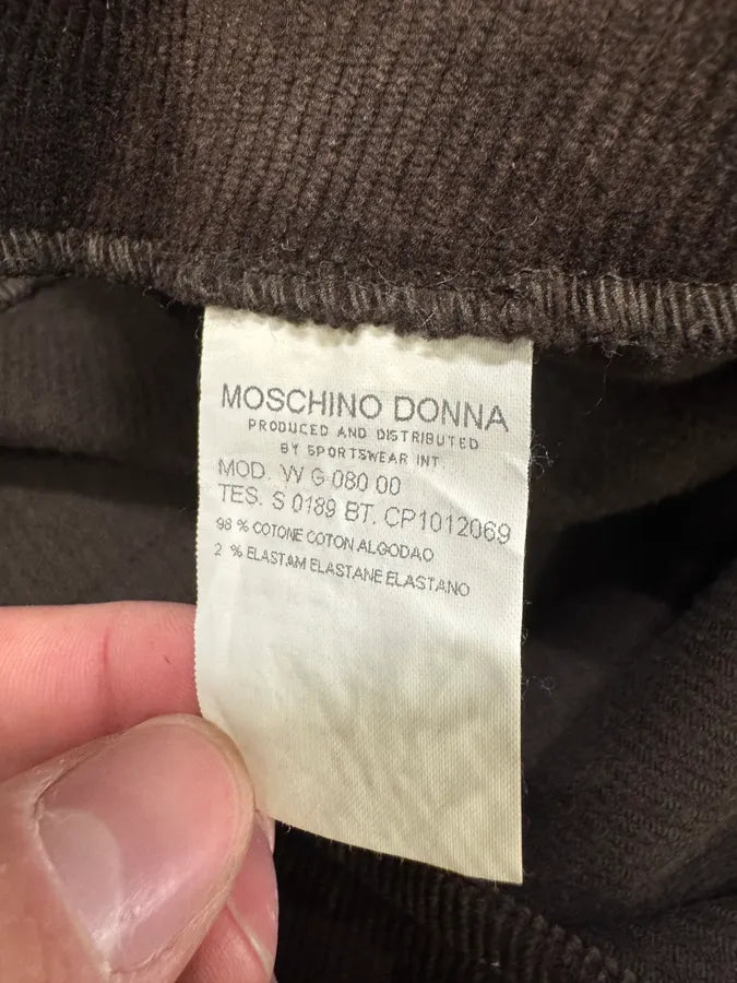 Moschino Cowboy Brown Corduroy Jacket & Skirt Set ZjqBPUX 18