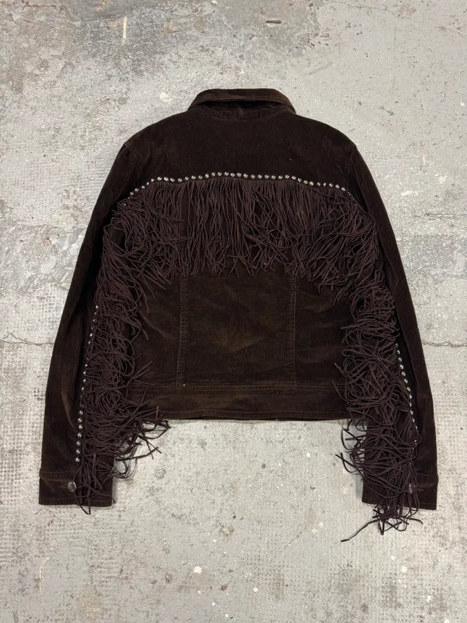 Moschino Cowboy Brown Corduroy Jacket & Skirt Set ZjqBPUX 7