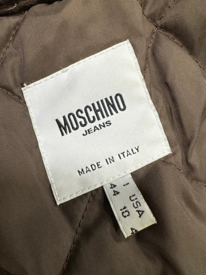 Moschino Cowboy Brown Corduroy Jacket & Skirt Set ZjqBPUX 9