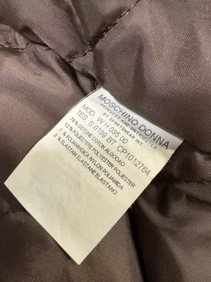 Moschino Cowboy Brown Corduroy Jacket & Skirt Set ZjqBPUX 10