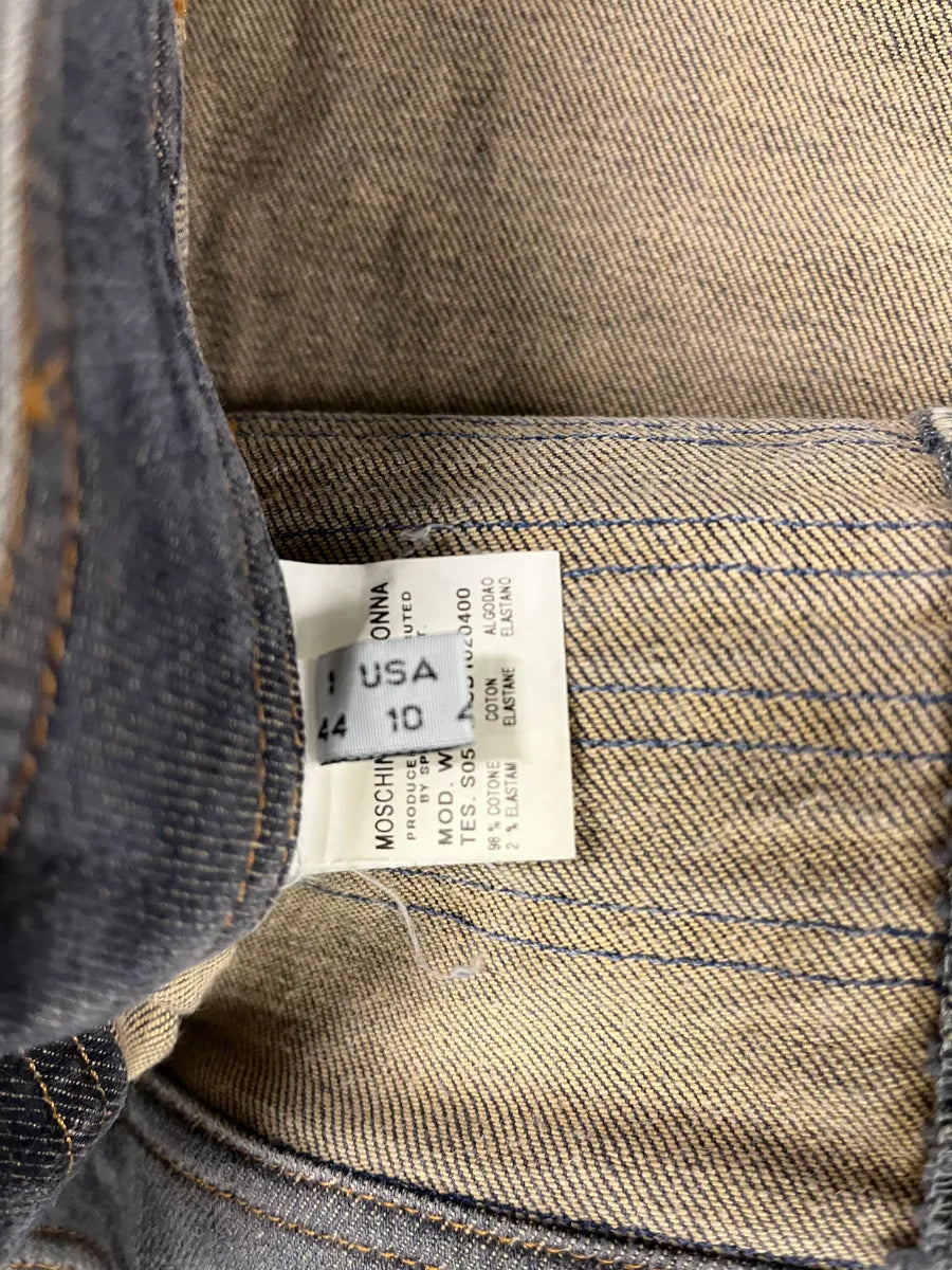 Moschino Denim Distressed Skirt (M) 10