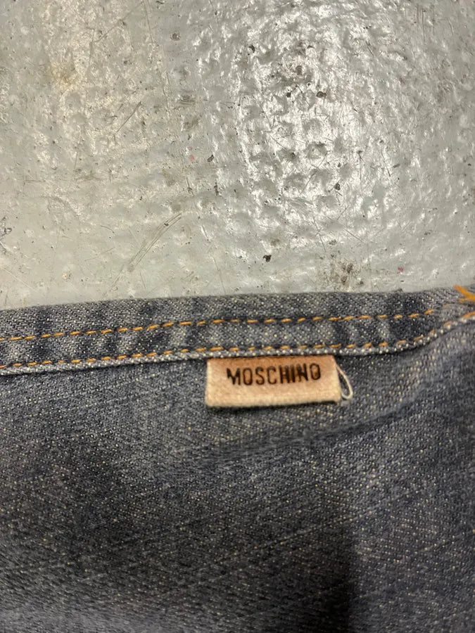 Moschino Denim Distressed Skirt (M) 9