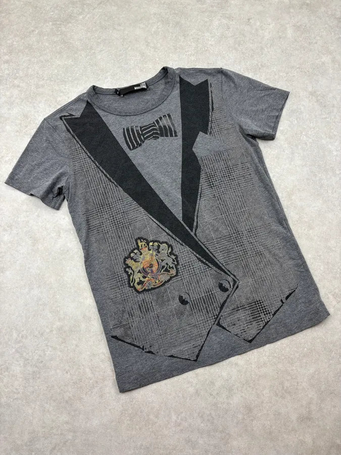 Moschino Grey Blazer Trompe L’Œil T-Shirt hLBKdOd 3