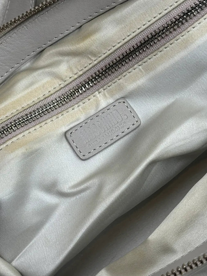 Moschino Grey Ruched Leather Handle Bag GMZKGXc 13