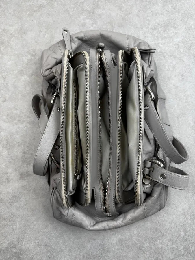 Moschino Grey Ruched Leather Handle Bag GMZKGXc 11
