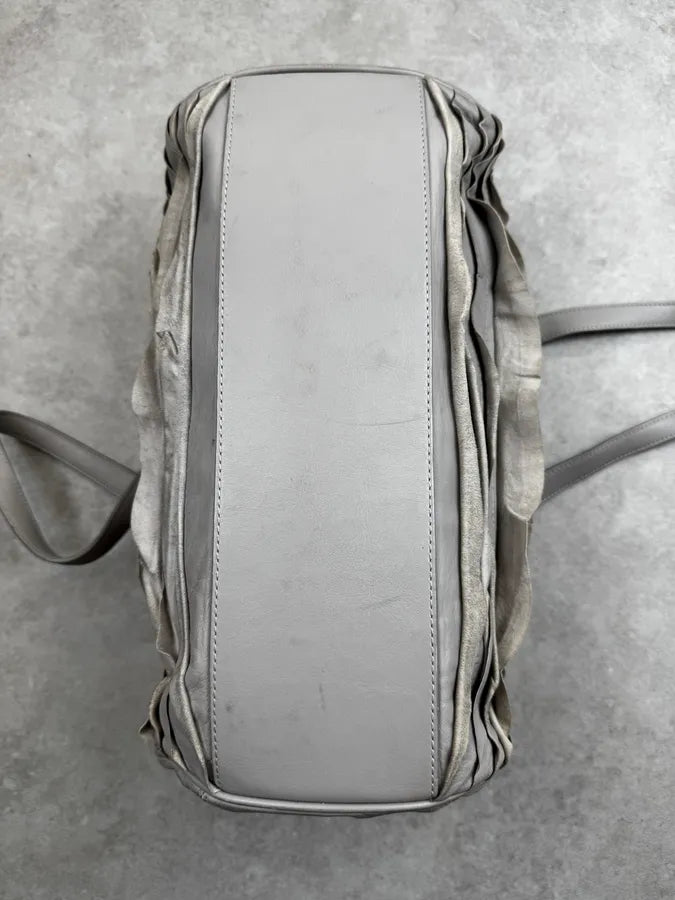 Moschino Grey Ruched Leather Handle Bag GMZKGXc 9