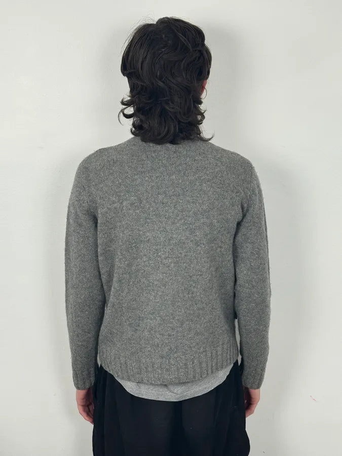 Moschino Grey Trompe L’Œil Wool Turtleneck Sweater QXIEKow 2